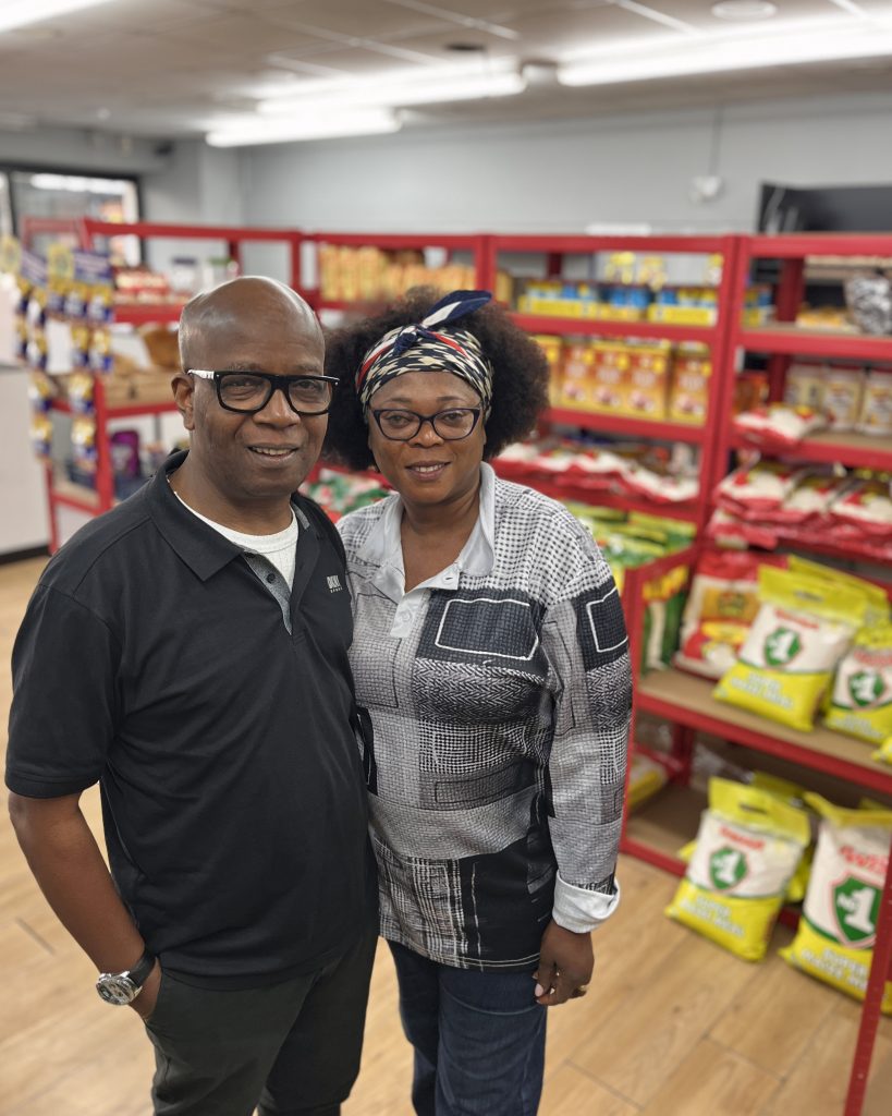 Owners at B&J Afro Caribbean Stores