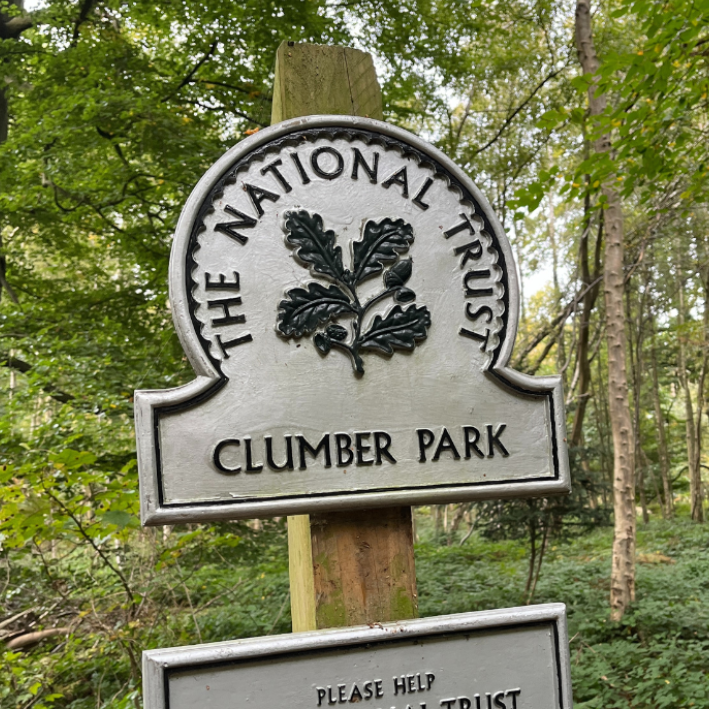 Clumber Park's National Trust Sign
